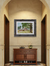 Sutter Buttes Ranch — Original Watercolor Painting in Recycled Barn Wood Frame by Claudia Buchanan