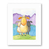 Three Little Lambs Whimsical Watercolro Print