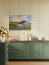 Spring in Sonoma Wine Country — Original Framed Textile Fiber Art Wall Hanging by Claudia Buchanan